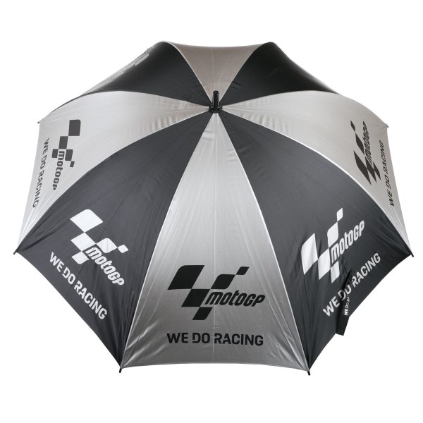 Bike It MotoGP "We Do Racing" Black & Silver Track Umbrella